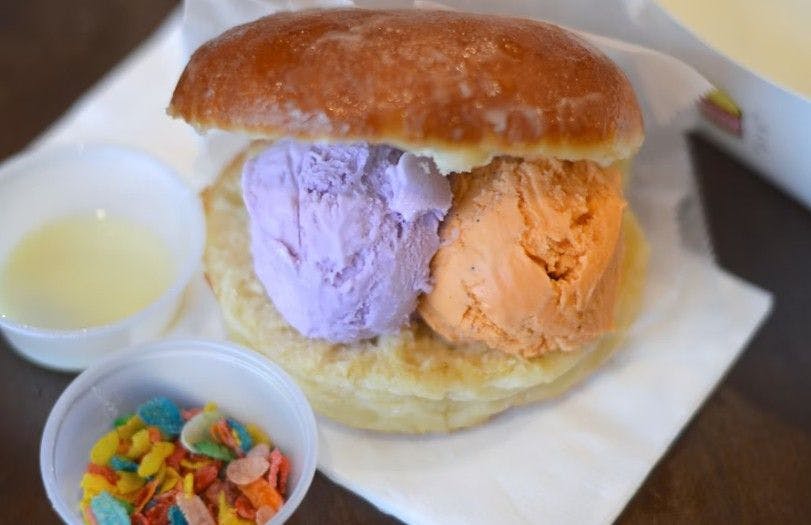 Donut Ice Cream Sandwiches - The Ultimate NYC Birthday Treat🍩🍦🎉