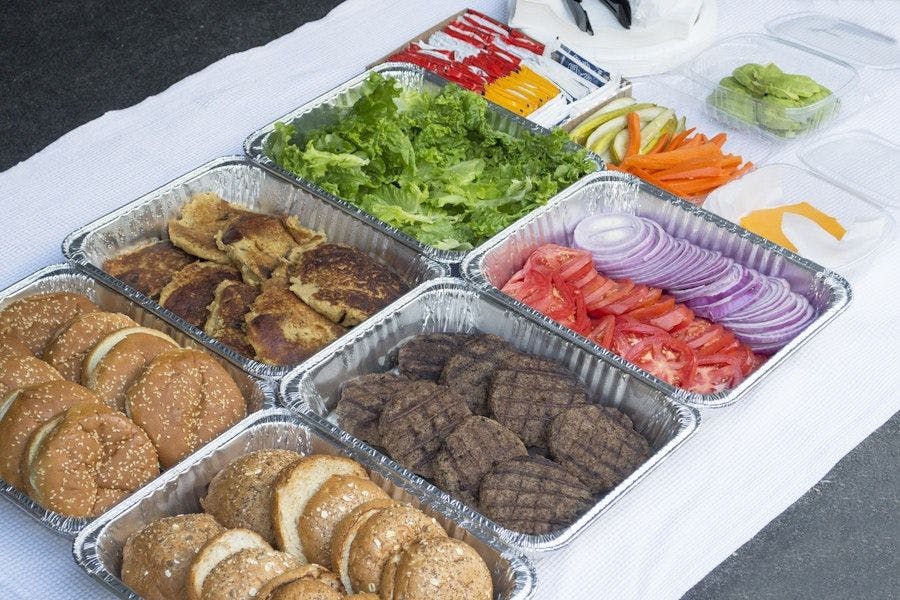 Build Your Own Burger Bar from Hudson Grille, Atlanta GA