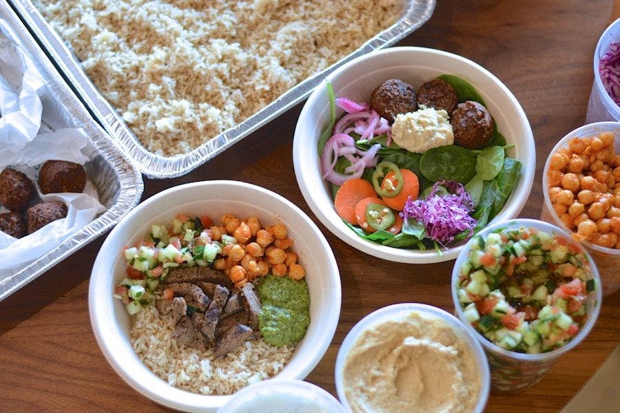 DIY Healthy Mediterranean Buffet from Noon Mediterranean